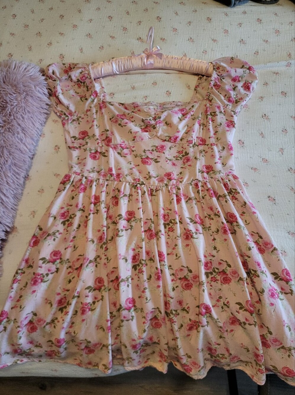 Aeropostale Floral Mid Length Firty Flowy Dress Size XL
